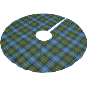 Jupon De Sapin En Polyester Brossé Tartan écossais de vert bleu de MacNeil de clan