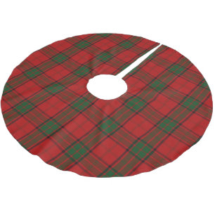 Jupon De Sapin En Polyester Brossé Tartan vert rouge de Maxwell de clan écossais