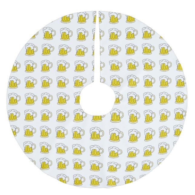 Jupon De Sapin En Polyester Brossé Tasse de bière froide givrée (Devant)