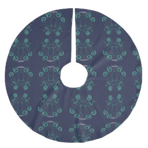 Jupon De Sapin En Polyester Brossé Tentacules de céphalopodes octopus