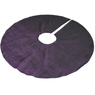 Jupon De Sapin En Polyester Brossé Texture Ombrée Grunge Noir et Violet