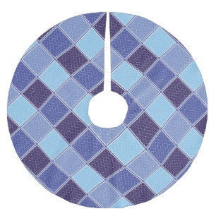 JUPON DE SAPIN EN POLYESTER BROSSÉ TITRE BLEU