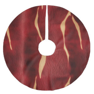 Jupon De Sapin En Polyester Brossé Vachette à crème rouge occidentale