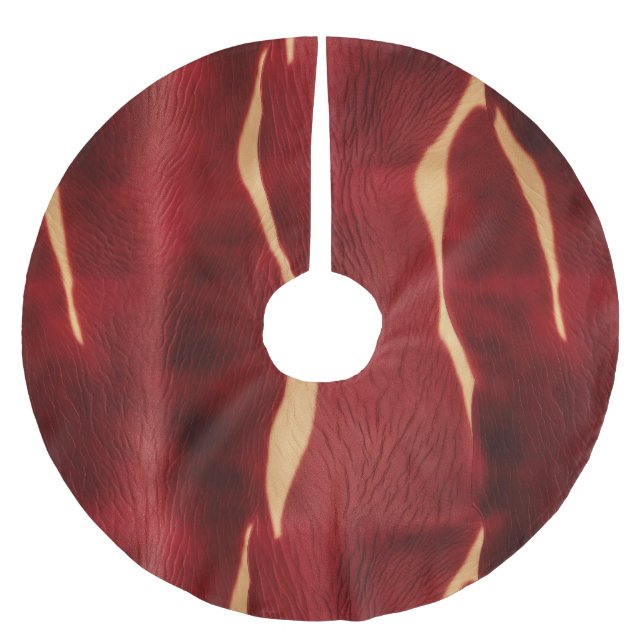 Jupon De Sapin En Polyester Brossé Vachette à crème rouge occidentale (Devant)