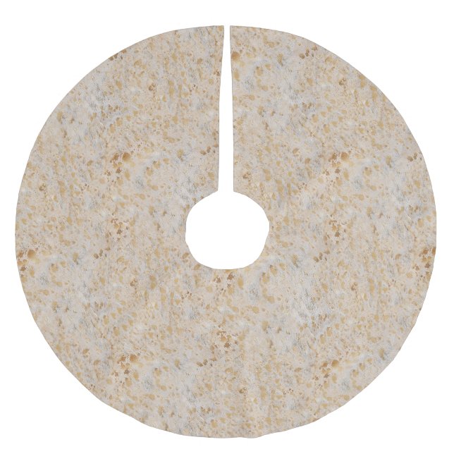 Jupon De Sapin En Polyester Brossé Vachette d'or Métallurgique Occident moderne Noël (Devant)