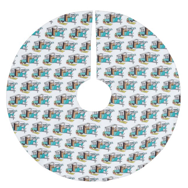 JUPON DE SAPIN EN POLYESTER BROSSÉ **VÉHICULE RÉCRÉATIF** (Devant)