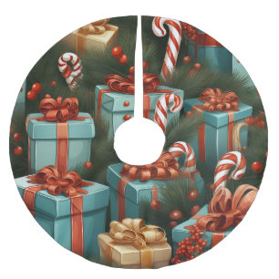 Jupon De Sapin En Polyester Brossé Venin de Christmas