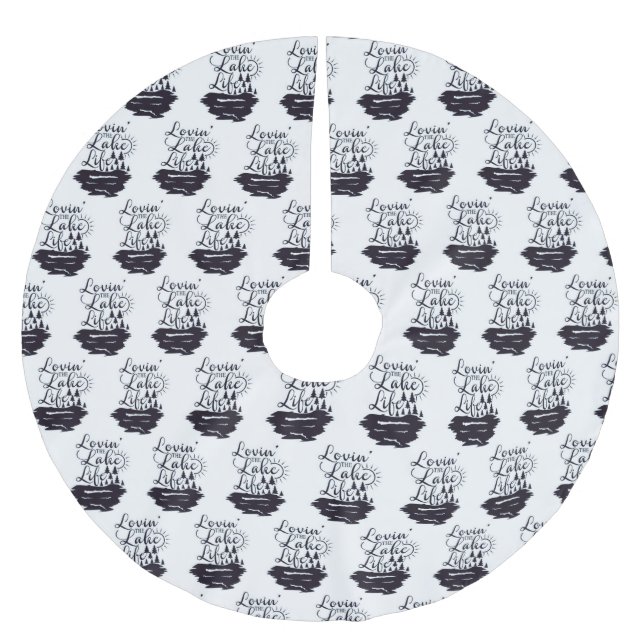 JUPON DE SAPIN EN POLYESTER BROSSÉ **VIE AU LAC** (Devant)