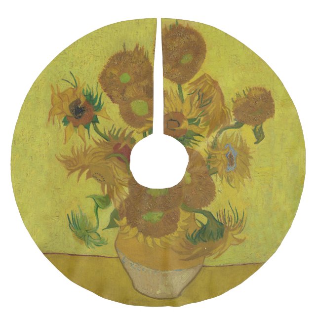 Jupon De Sapin En Polyester Brossé Vincent Van Gogh 15 Peinture de tournesols (Devant)
