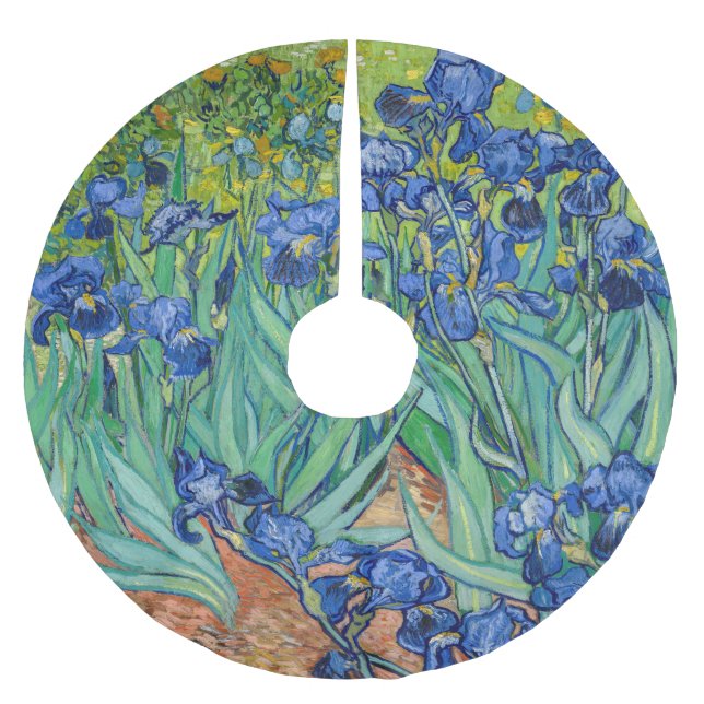 Jupon De Sapin En Polyester Brossé Vincent Van Gogh - Irises (Devant)