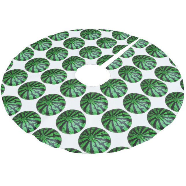 Jupon De Sapin En Polyester Brossé Watermelon Football / Soccer Ball (Angle)