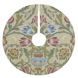 Jupon De Sapin En Polyester Brossé William Morris Brocade Motif de fond d'écran flora