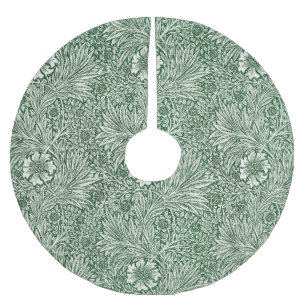 Jupon De Sapin En Polyester Brossé william morris marigold fleurs vertes