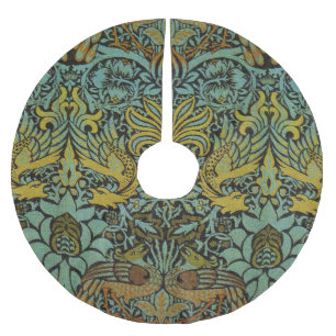 Jupon De Sapin En Polyester Brossé William Morris Peacock Dragon Fond d'écran