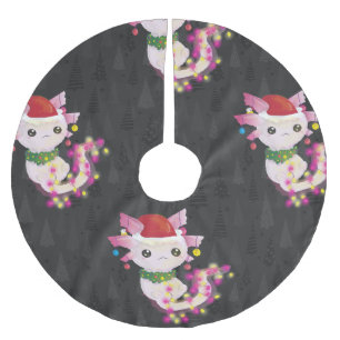 Jupon De Sapin En Polyester Brossé xmas santa claus axolotl