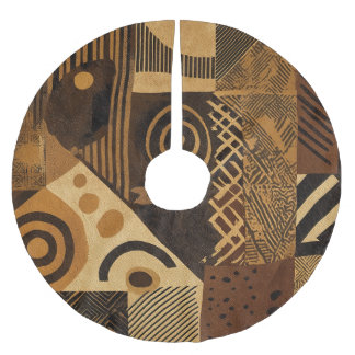Jupon De Sapin En Polyester Brossé Yoruba African designs in earth tones