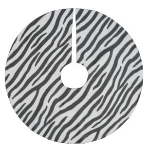 Jupon De Sapin En Polyester Brossé Zebra Fur Réaliste Poster de animal Exotique