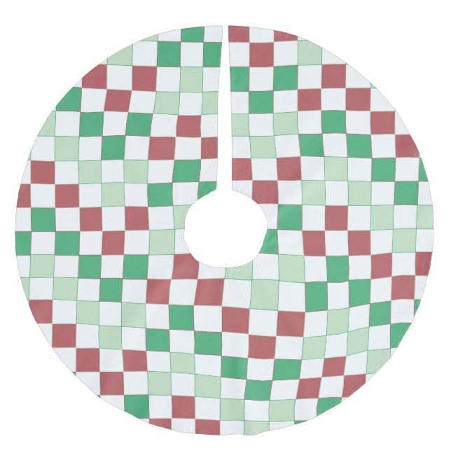 Jupon De Sapin En Polyester Brossé Zoomie Santa Christmas (Devant)