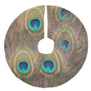 Jupon De Sapin Imitation Lin Brun et paon d'or