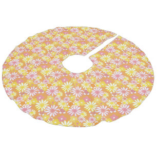 Jupon De Sapin Imitation Lin Jupe d'arbre de marguerites d'été
