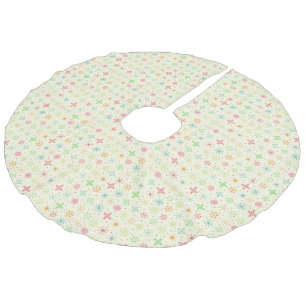 Jupon De Sapin Imitation Lin Jupe d'arbre des étoiles rétro