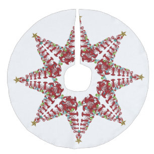 Jupon De Sapin Imitation Lin Plage nautique de homard mignon de jupe d'arbre