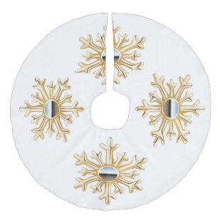 Jupon De Sapin Imitation Lin Pneus d'or Jupe d'arbre