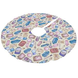 Jupon De Sapin Imitation Lin Tapis de l'arbre des Merveilles Sorcières