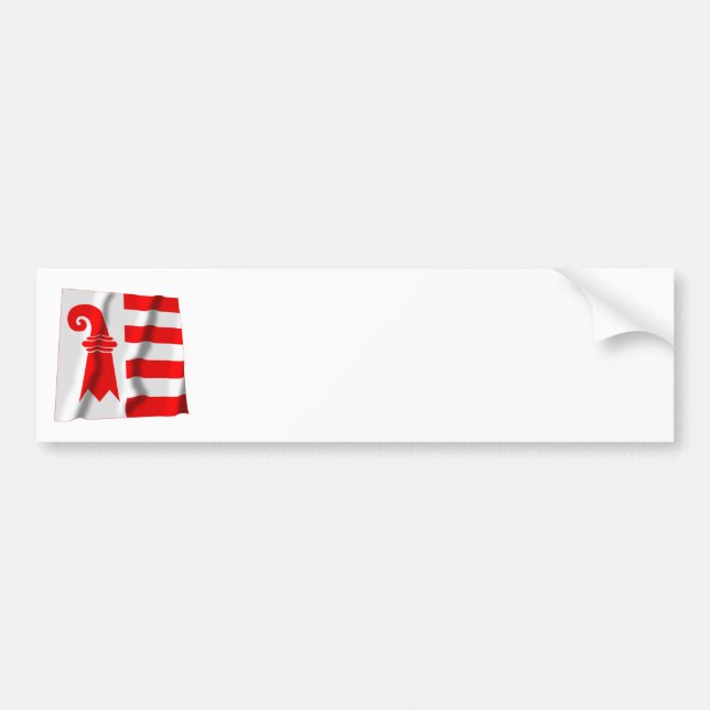 Jura Waving Flag Bumper Sticker (Front)