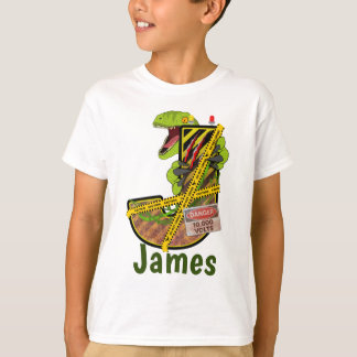 Jurassic Alphabet | Initial Letter Custom Name | J T-Shirt