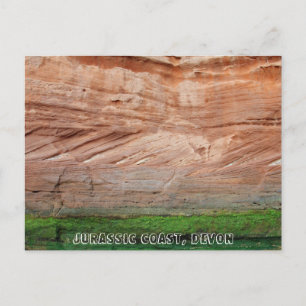 Jurassic Coast red rocks, Devon, England Postcard