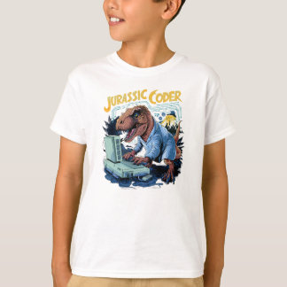 Jurassic Coder - Prehistoric Programming Genius T-Shirt