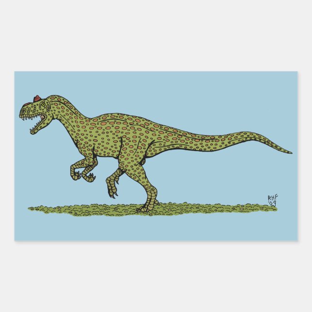 Jurassic Dinosaur Allosaurus Sticker (Front)