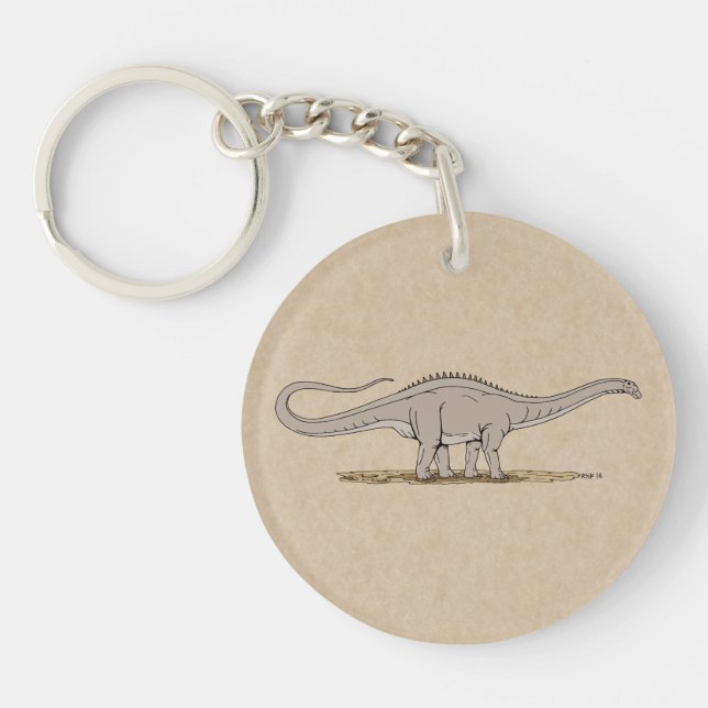 Jurassic Dinosaur Apatosaurus Keychain (Front)