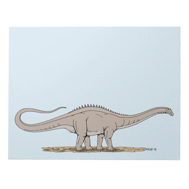 Jurassic Dinosaur Apatosaurus Notepad (Front)