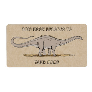 Jurassic Dinosaur Apatosaurus Plaque d'accueil