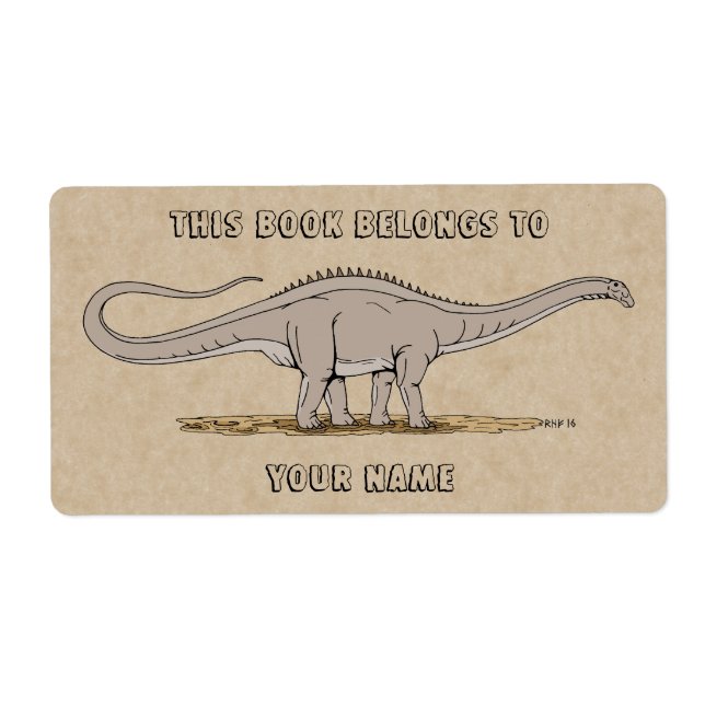 Jurassic Dinosaur Apatosaurus Plaque d'accueil (Devant)
