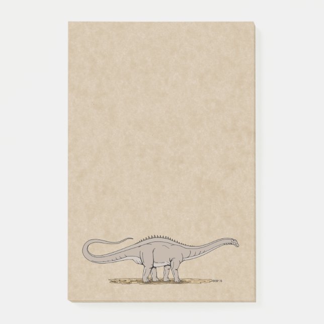 Jurassic Dinosaur Apatosaurus Post-it Notes (Front)