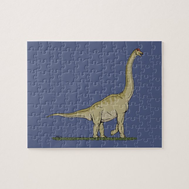 Jurassic Dinosaur Brachiosaurus Jigsaw Puzzle (Horizontal)