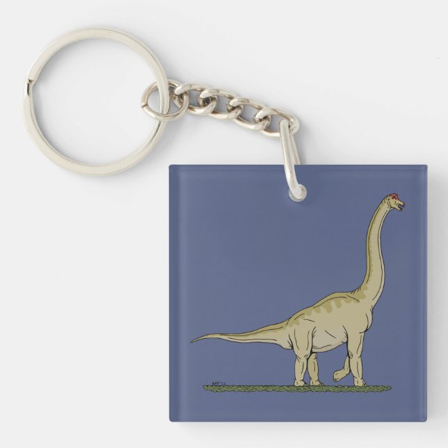 Jurassic Dinosaur Brachiosaurus Keychain (Front)