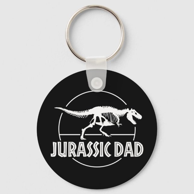 Jurassic Dinosaur Dad Keychain (Front)