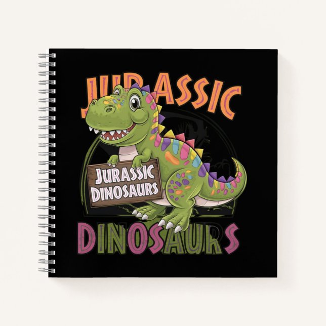 jurassic dinosaur notebook (Front)