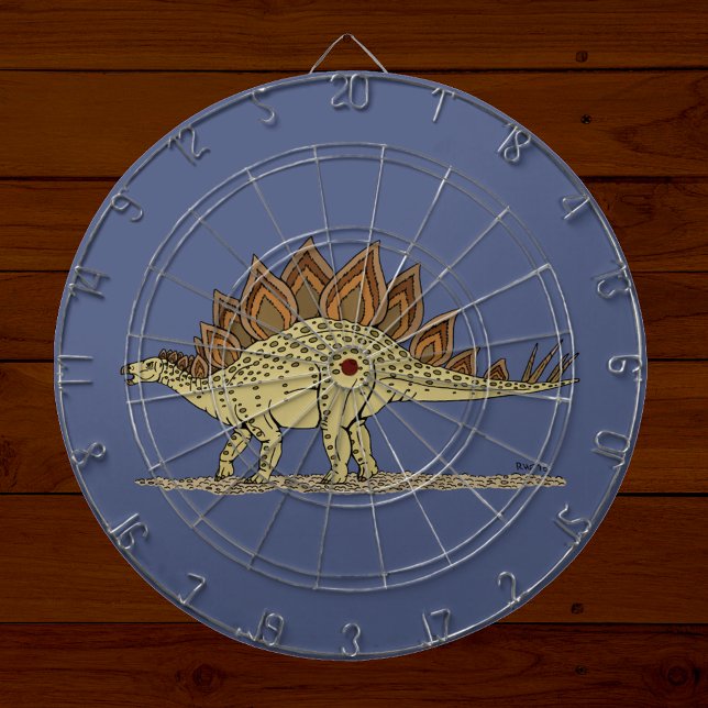 Jurassic Dinosaur Stegosaurus Dartboard (Jurassic Dinosaur Stegosaurus Dartboard on Planks)