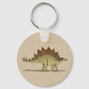 Jurassic Dinosaur Stegosaurus Keychain
