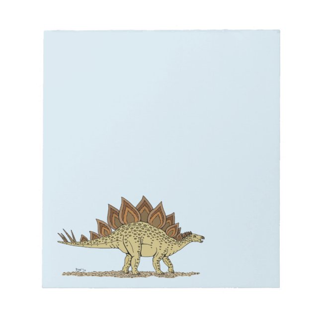 Jurassic Dinosaur Stegosaurus Notepad (Front)
