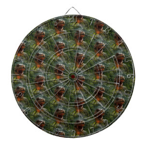 jurassic dinosaurs dartboard