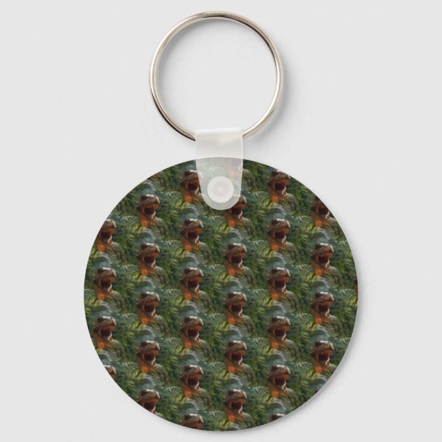jurassic dinosaurs keychain (Front)