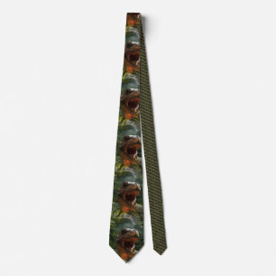 jurassic dinosaurs mens neck tie