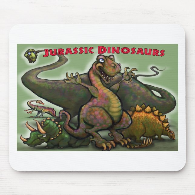 Jurassic Dinosaurs Mouse Pad (Front)
