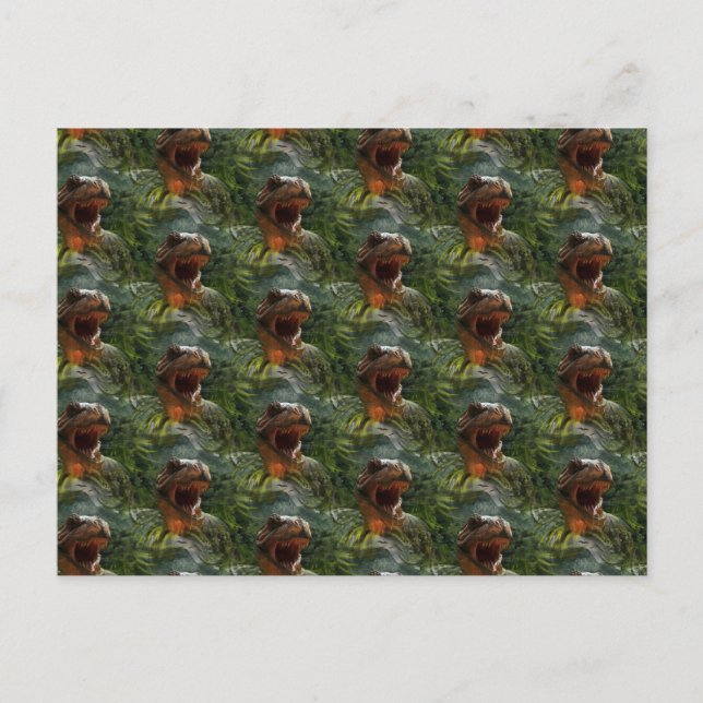 jurassic dinosaurs postcard (Front)